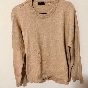 Tahari Men's Beige Crewneck Sweater
